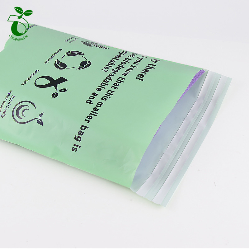 Custom logo eco friendly biodegradable plastic poly mailer courier sh ( (3)