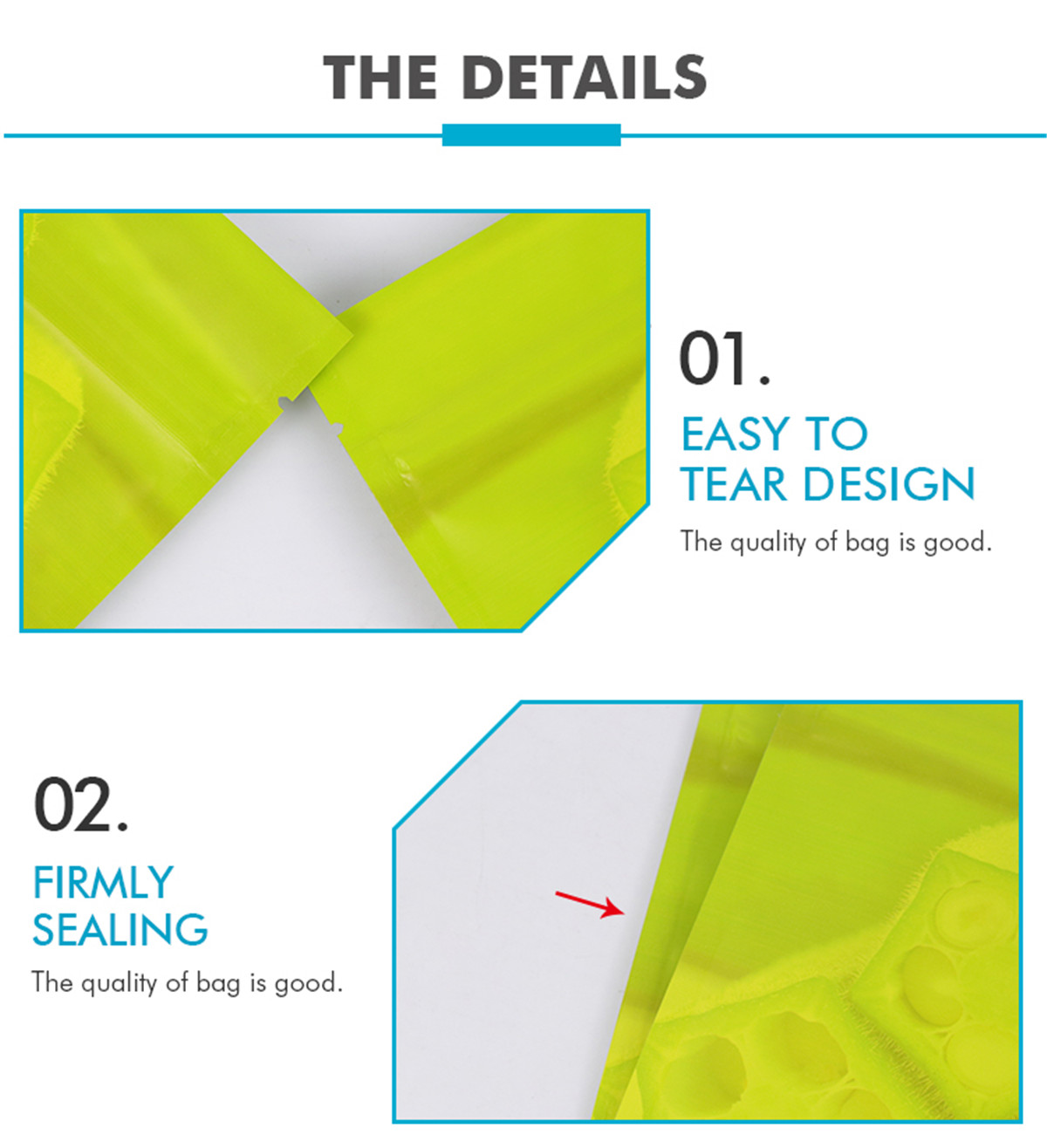 OEM カスタム プラスチック ホイル再密封可能なジッパー付きフラワー ティー リーフ包装袋 (5)