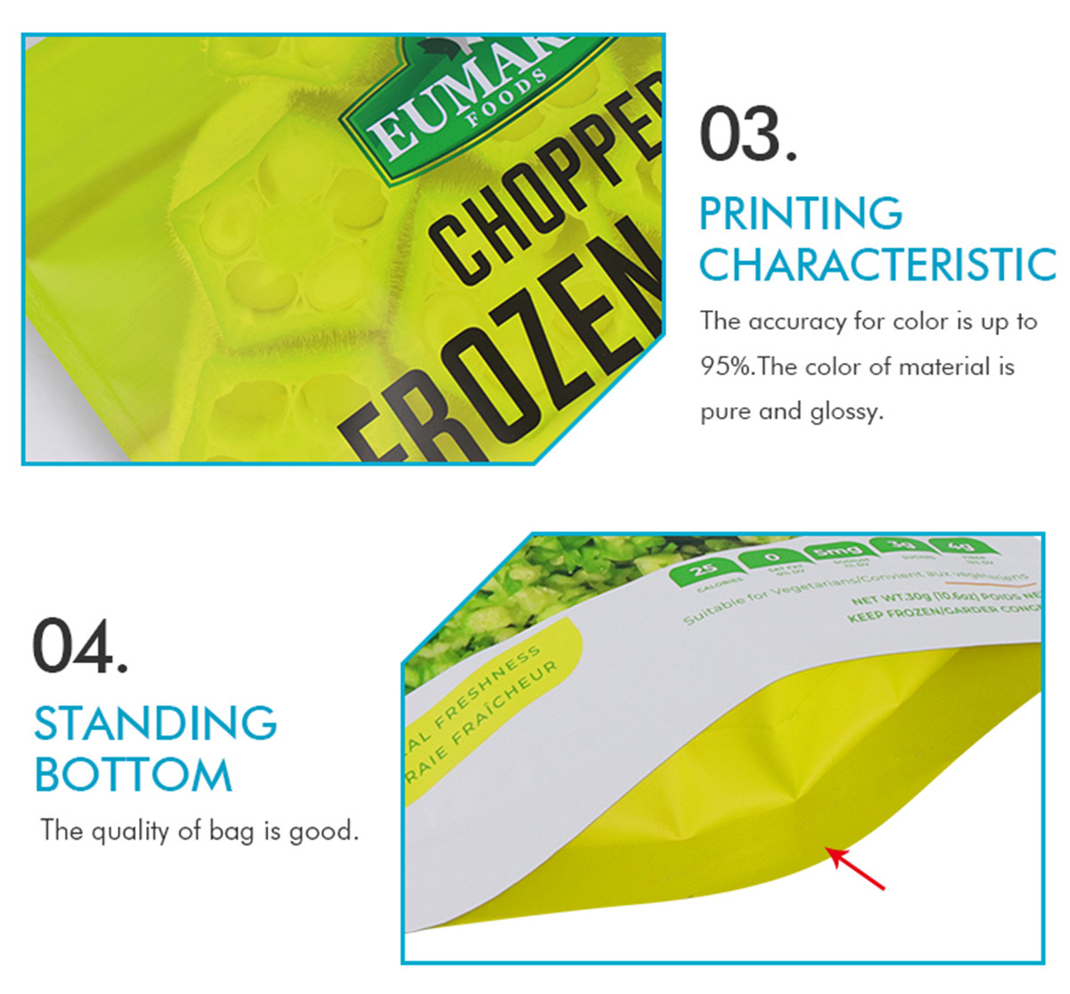 OEM custom plastic foil resealable flower tea leaf packaging bags with zipper (6)