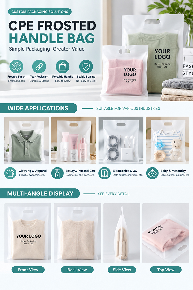Widely used for apparel, cosmetics, electronics and baby products packaging.